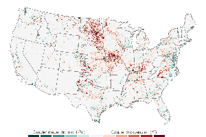 Land for Crops US Map