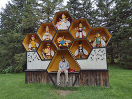 artwork found at the New Brunswick Botanical Garden in Edmundston, NB.