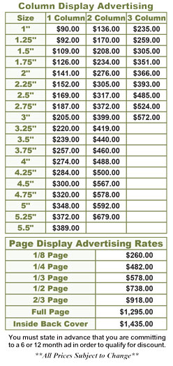 ABJ ADVERTISING RATES 2026 - DISPLAY ADS
